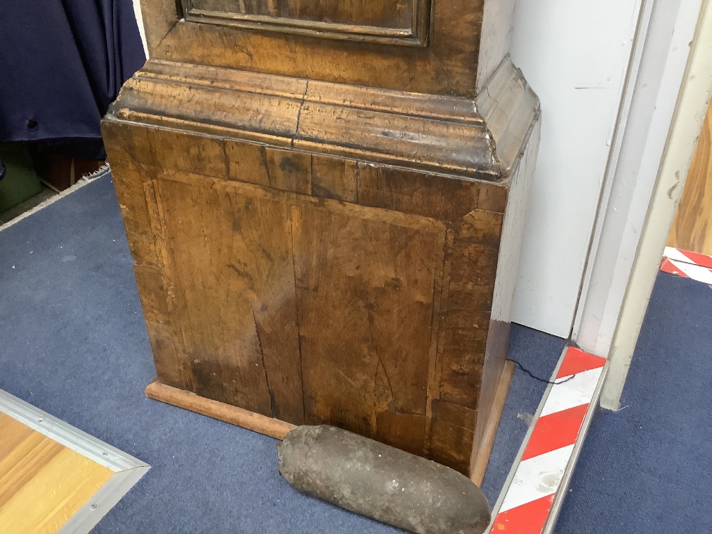 An 18th century thirty hour walnut longcase clock, William Monk, Berwick St John, height 188cm